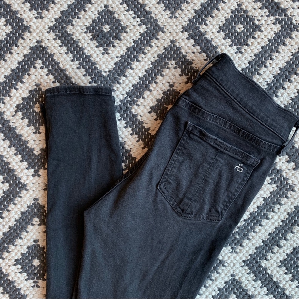 Rag & Bone skinny black jeans • size 27